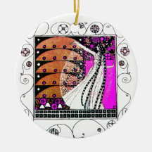 MAGIA del marrón violeta de la PRIMAVERA Ornamentos Para Reyes Magos