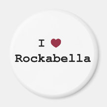 Magnet I love Rockabella Magnete