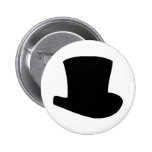 mago negro del circo del sombrero de copa pin