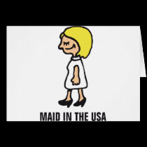 maid in... tarjetas