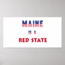 Maine es un estado rojo poster