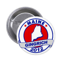Maine Newt Gingrich Pins