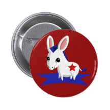 Maíz el burro Democratic Pin