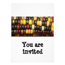 Maíz indio usted es invitación invitada