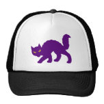 Mal asustadizo de Halloween del gato fantasmagóric Gorras De Camionero
