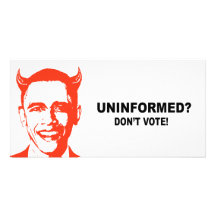 Mal informado - no vote tarjetas personales con fotos