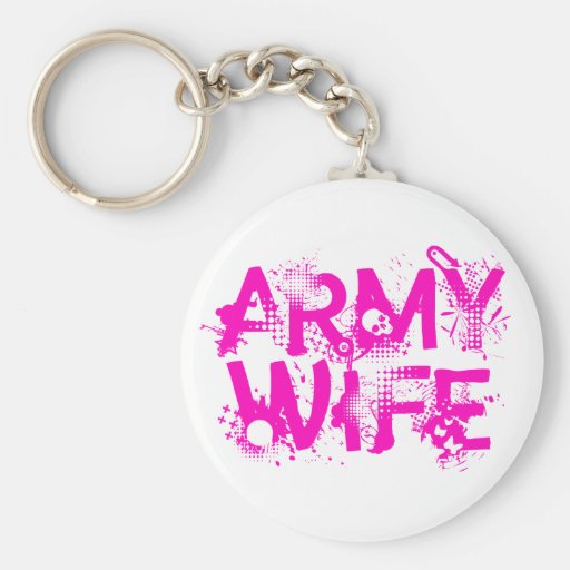 Mala esposa del ejército del asno llaveros personalizados