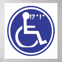 MALA SUERTE DE LA SILLA DE RUEDAS LISIADA POSTER