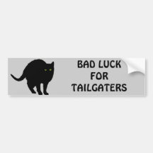 Mala suerte para Tailgaters Etiqueta De Parachoque
