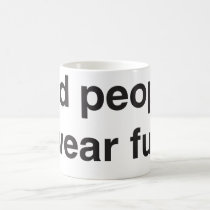 Mala taza de la piel del desgaste de la gente tazas