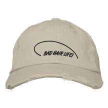 Mala vida del pelo gorra de beisbol bordada