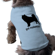 Malamute conseguido camisetas mascota