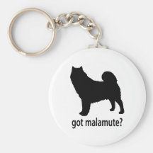 Malamute conseguido llaveros personalizados