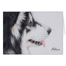 Malamute de Alaska de pelo largo Tarjeton