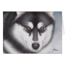 Malamute de Alaska Felicitación
