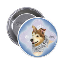 Malamute fornido pin