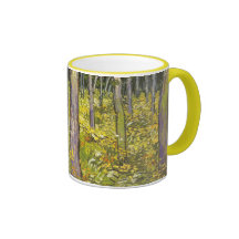 Maleza de Van Gogh, dos figuras (F773) bella arte Taza De Café