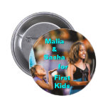 Malia y Sasha Obama para el primer botón de los ni Pins