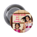Malia y Sasha Obama para las primeras hijas Pins