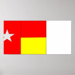 Malo Les Bains bandera de Nord-Francia, Francia Posters