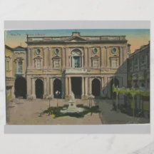 Malta - biblioteca, vintage tarjetones