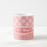 ¡Mamá #1 del número uno! Melocotón y damasco blanc Taza