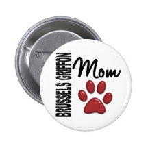 Mamá 2 de Bruselas Griffon Pins