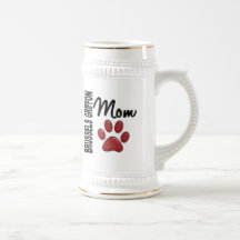 Mamá 2 de Bruselas Griffon Tazas