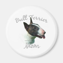 Mamá 2 de bull terrier imanes para frigoríficos
