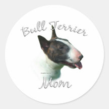 Mamá 2 de bull terrier pegatinas  