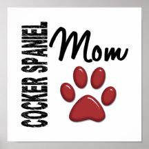 Mamá 2 de cocker spaniel posters