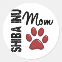 Mamá 2 de Shiba Inu Etiquetas
