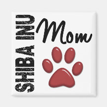 Mamá 2 de Shiba Inu Imán De Frigorifico
