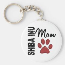 Mamá 2 de Shiba Inu Llaveros