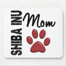 Mamá 2 de Shiba Inu Tapete De Ratón