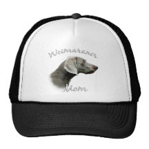 Mamá 2 de Weimaraner Gorros Bordados