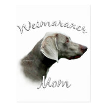 Mamá 2 de Weimaraner Postal