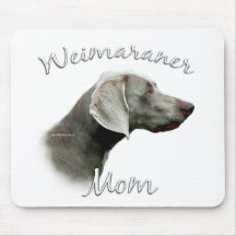 Mamá 2 de Weimaraner Tapete De Raton