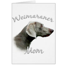 Mamá 2 de Weimaraner Tarjetas