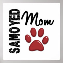 Mamá 2 del samoyedo poster