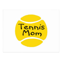 Mamá 2 del tenis tarjeta postal