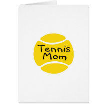 Mamá 2 del tenis tarjetas