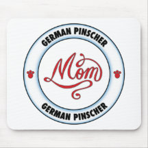 Mamá ALEMANA del PINSCHER Alfombrillas De Ratón