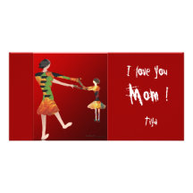 ¡Mamá! ¿Bailar? Tarjeta Fotográfica Personalizada