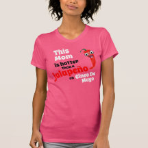 Mamá caliente, Jalapeno en Cinco De Mayo Camiseta