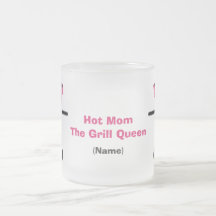 Mamá caliente la reina de la parrilla tazas de café