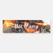 Mamá caliente pegatina para el parachoques pegatina de parachoque