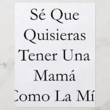 Mamá Como La Mia del SE Que Quisieras Tener Una Tarjeton