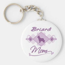Mamá de Briard Llaveros Personalizados