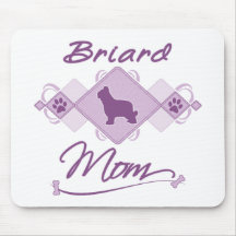 Mamá de Briard Tapete De Raton